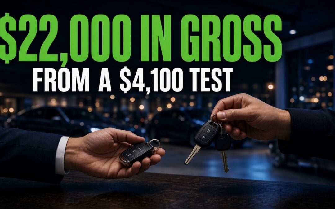 $22,000 in Gross From a $4,100 Test